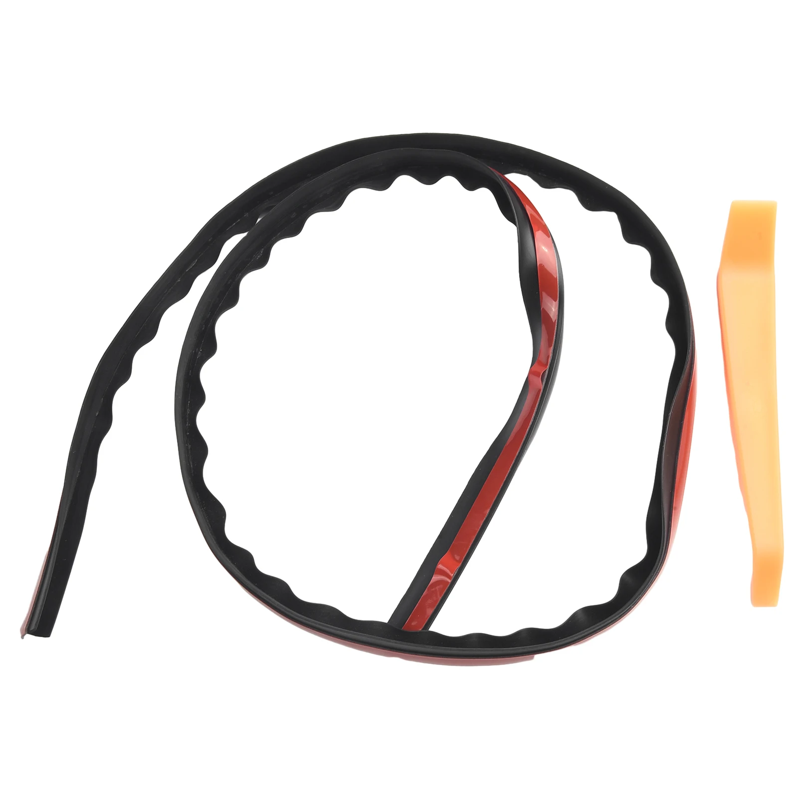 Weatherstrip Sealed Strips Black Car Door for edge Front/ Rear Moulding Rubber Side V-Shape Window 1 Roll Practical