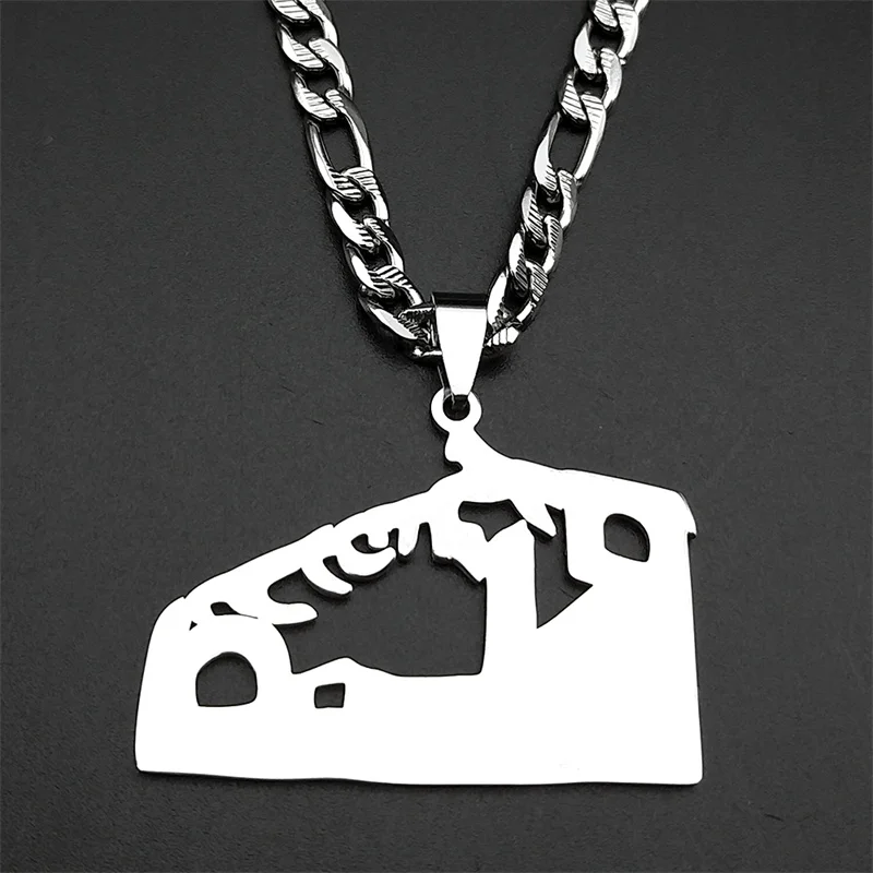 اليهودية القدس المدينة القديمة اليهودية الفولاذ المقاوم للصدأ القلائد للنساء الرجال الذهب اللون معبد الله العبرية سلسلة تميمة مجوهرات