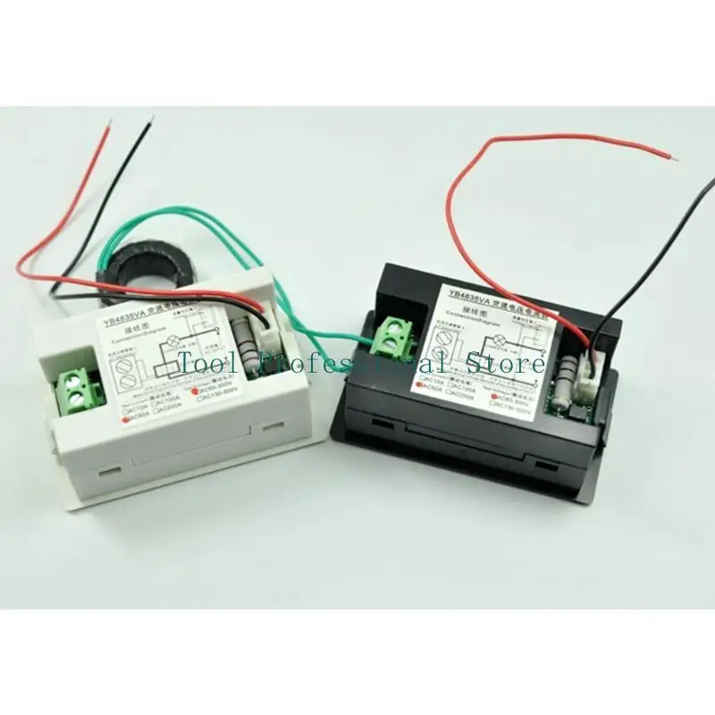 57QF Máy đo kỹ thuật số Voltmeter AMMETER LED màn hình điện áp dòng điện D