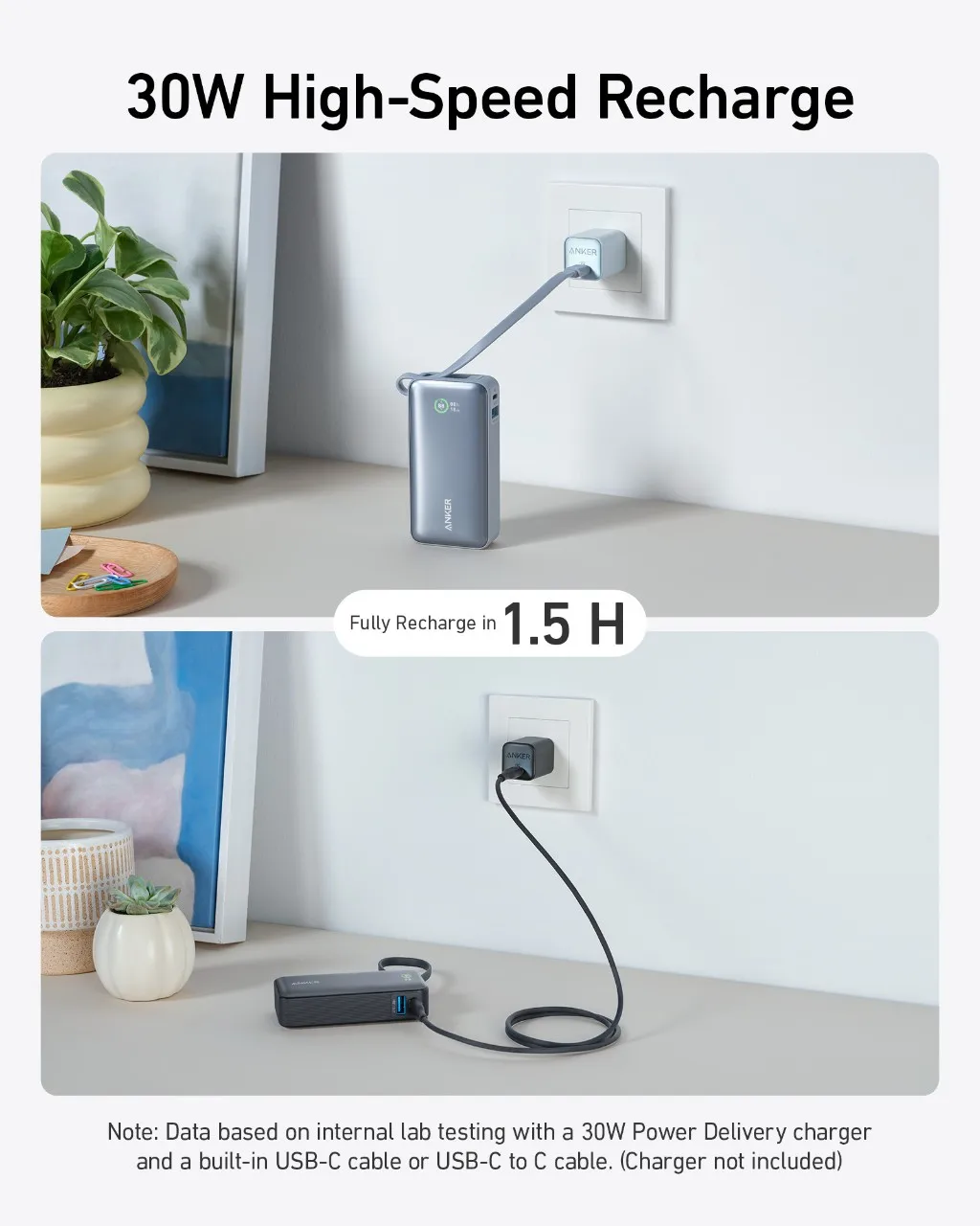 Anker Nano Power Bank 10000mAh PD 30W Spare Battery Portable Power Bank 10K  Portable Charger with USB-C Cable for iPhone 17 - AliExpress 202192403