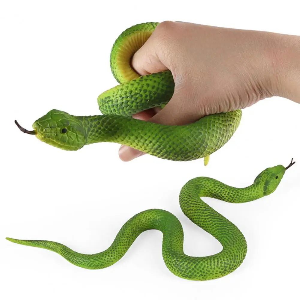 Realistic Snake Toy Realistic Fake Snake Toy Soft Tpr Snake Model Scare Squirrels Birds Halloween Party Prop Gag Gift for Kids