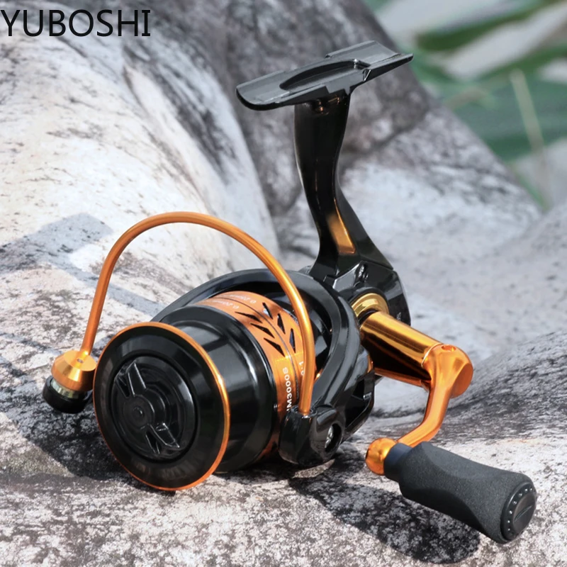 YUBOSHI Spinning Reel Metal Spool 5.0:1 Carp Fishing Reel Aluminum Spool Saltwater Fishing Wheel baitcaster fishing reel