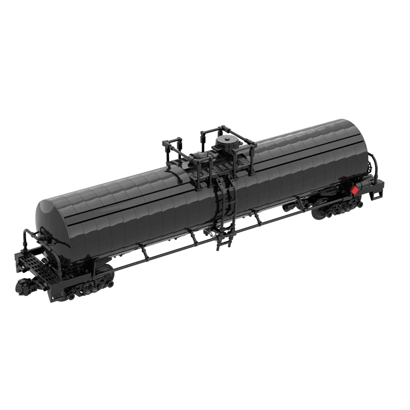 

1200pcs MOC Train Railway Industrial Gallon Non-coil Insulated Tank Car (1:38) Model Assembly Building Blocks Toys Kids Gift