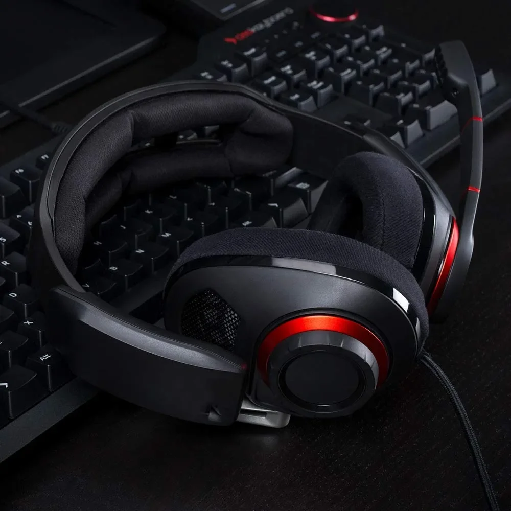 สายสายไฟต่อแบบถักแทนได้ของ OFC สำหรับเกม EPOS Sennheiser G4me หนึ่งศูนย์ GSP 350 500 550 600 601ชุดหูฟัง670 602