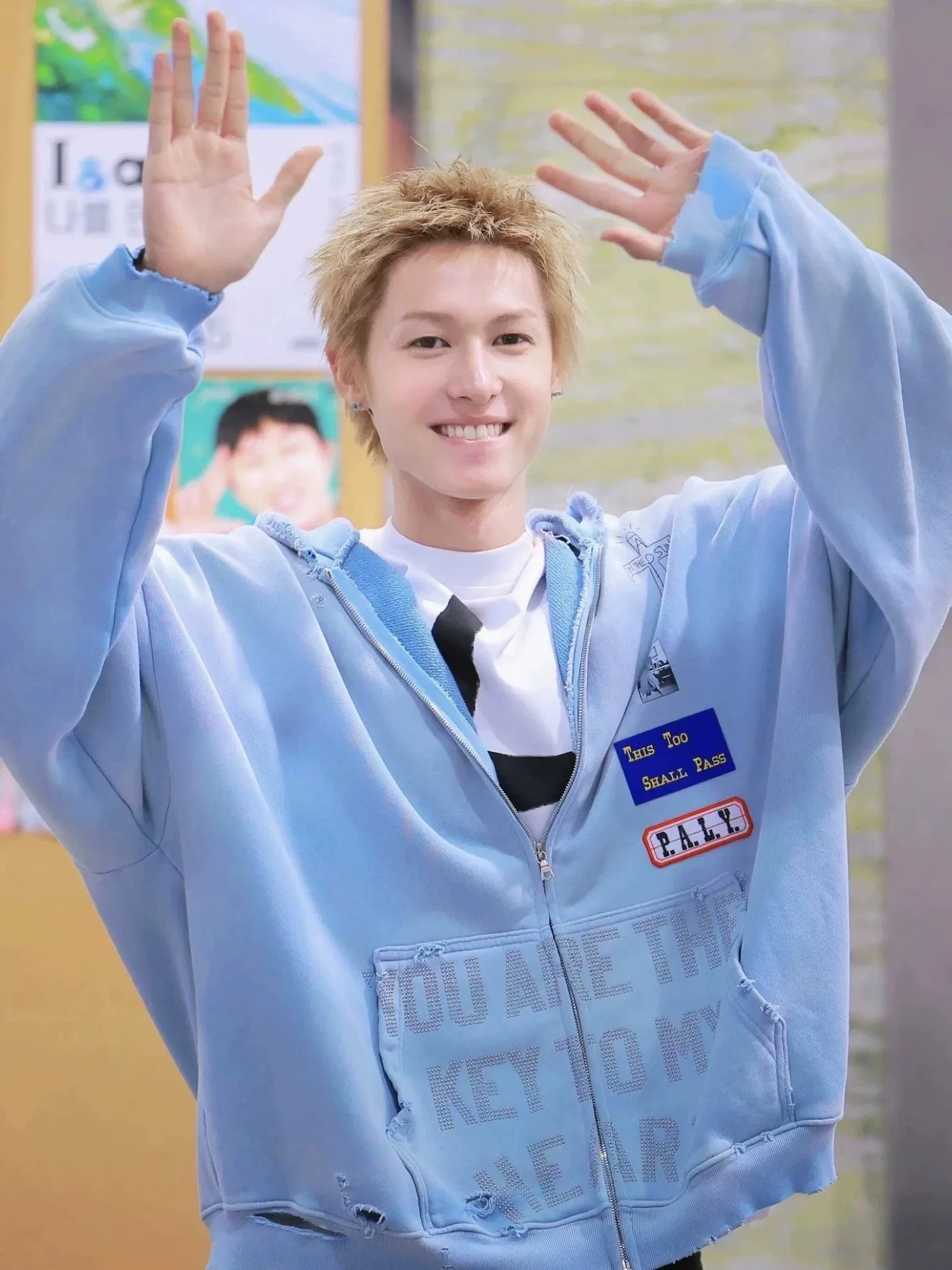 

Paly Zipper Hoodie Printed Cardigan Rhinestone Embellied Men's Casual Sweatirt Thiened Long Sve Regular Fit Hoodie