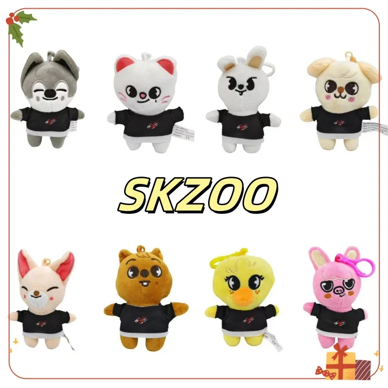 

10cm Skzoo Plush Toy Kawaii Stray Wolf Plush Cartoon Stuffed Animal Doll Kawaii Toy Room Decoration Kids Gifts Plush keychain