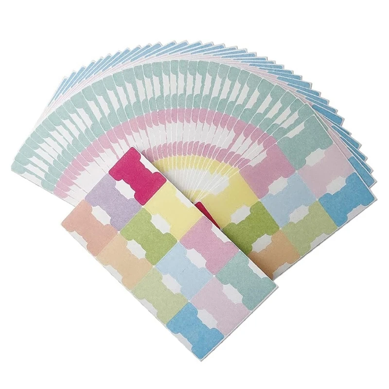 

120Pieces Adhesive Index Label Writable Colored Label Adhesive Label Page Marker for Notebook Journal Planner D2RC