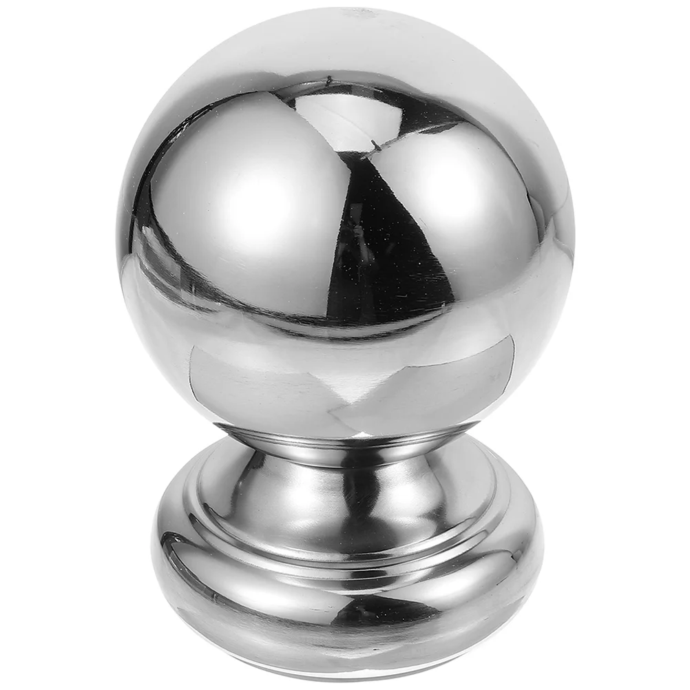 Railing Stainless Steel Hollow Ball Armrest Staircase Handrail Balls Finial Silver