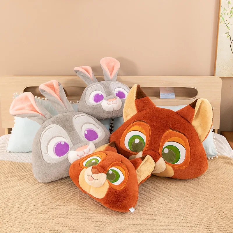 35 50 سنتيمتر الحيوان Zootopia وسادة بطانية مريحة لينة السرير وسادة الظهر نيك جودي الثعلب أرنب ليوبارد وسادة بطانية سيارة هدية #3