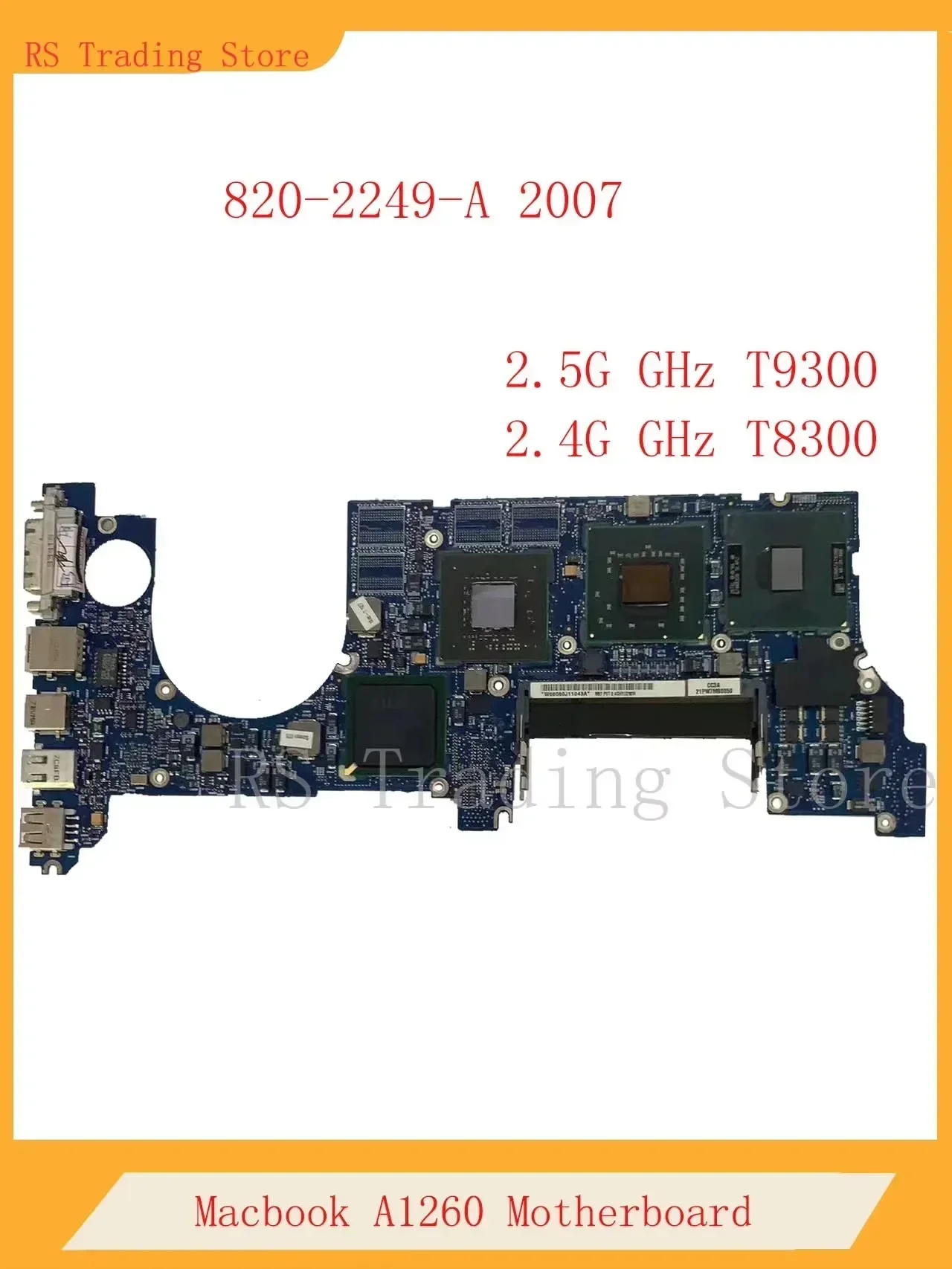 

For Macbook Pro 15" A1260 Logic Board CPU 2.5GHz T9300 G84-602-A2 820-2249-A Original Motherboard