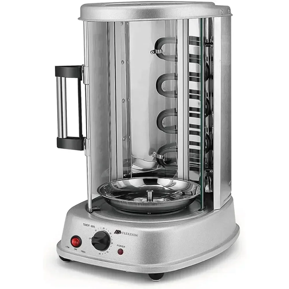 

Oven Grill - Countertop Shawarma Machine Kebab Electric Cooker Rotating Oven, Stainless Steel