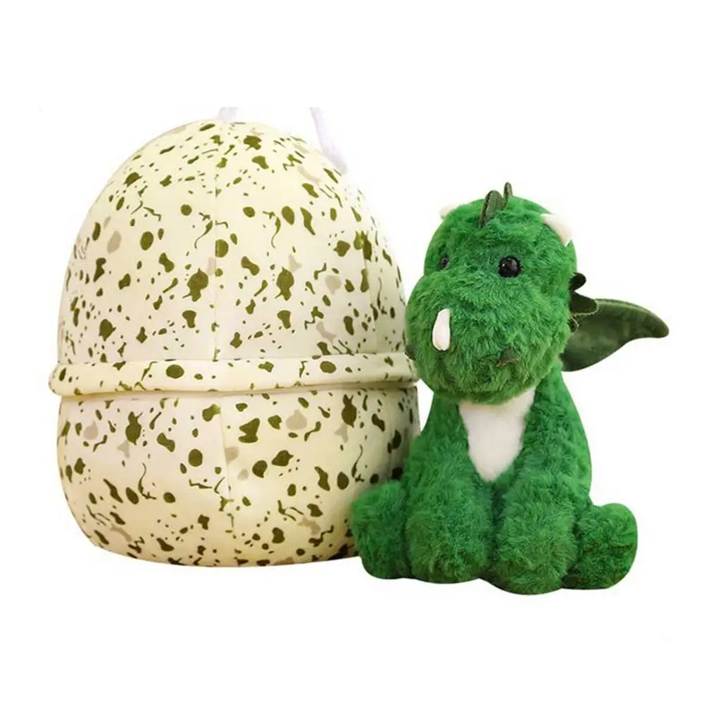 

Kawaii Plush+PP Cotton Dinosaur Egg With Wings Green Dinosaur Cuddly Toy Soft Texture Dinosaur Plush Toy Kids Toys