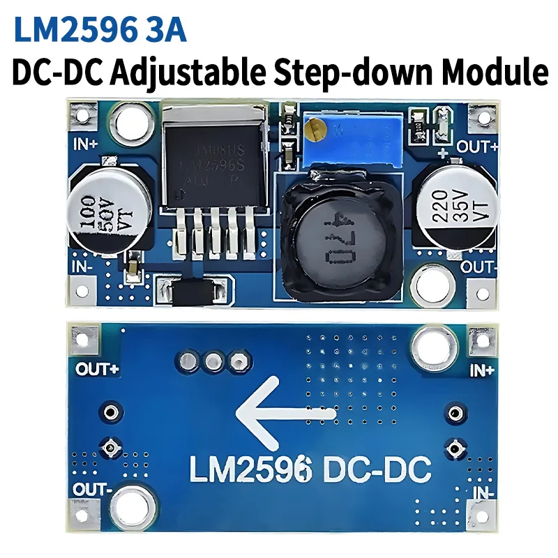 LM2596 DC to DC Buck Converter 3.0-40V to 1.5-35V Step-down Power Supply Module 3A Adjustable Step-down Module Voltage Regulator