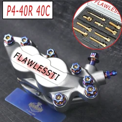 FLAWLESSTI Gr5 Titanium Bolt Brake Caliper Bolt Piston Banjo Bolt Bleeder For Brembo 4 Pot P4-40R P4-40C