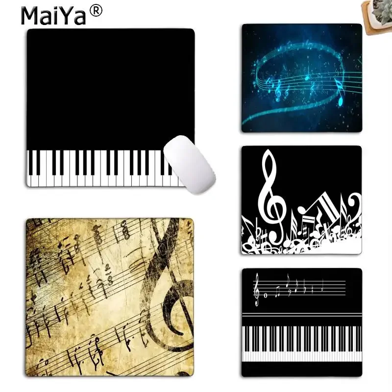 MaiYa  Vintage Cool Music Notes Piano Key gamer play mats Mousepad Rubber PC Computer Gaming mouse pad