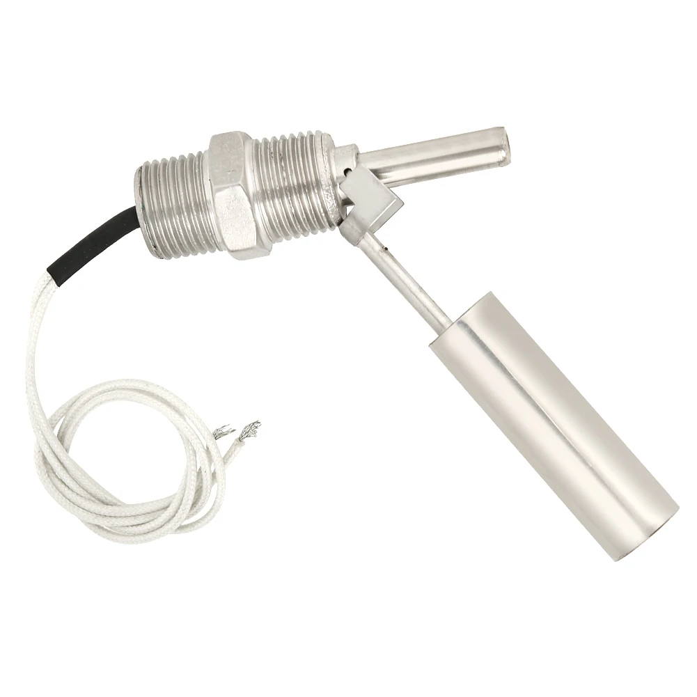 Liquid Water Level Float Sensor Switch Side Mounted 304 Stainless Steel 1/2NPT Male Thread DC0-110V