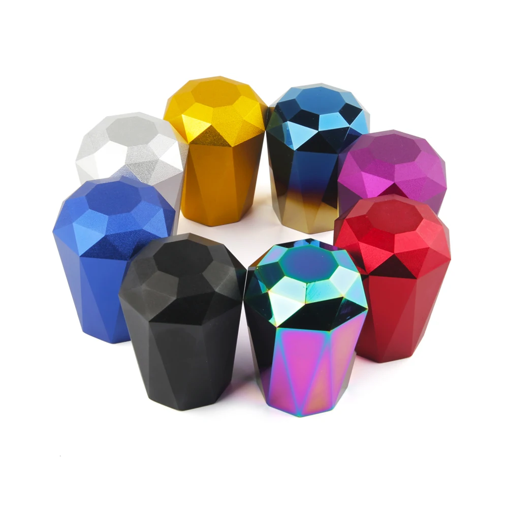 

New diamond modified car shift head magic manual shift lever wave stick head aluminum alloy shift head