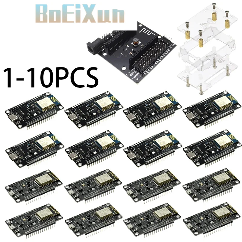 1-10PCS ESP8266 Serial Port Wifi Module NodeMCU Lua V3 Internet Of Things Development Board TYPE-C Micro USB Interface CH340
