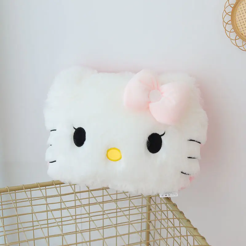 Heißer Verkauf Sanrio Hallo Kitty Kawaii Plüsch Kissen Spielzeug Anime kt Katze ausgestopfte Plüsch puppen Schlafs ofa nach Hause weich für Kind Mädchen Weihnachten Geschenke