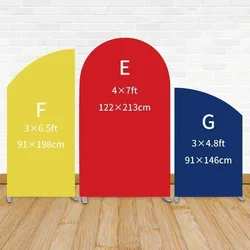 Aluminium X1 Arch Wall Backdrop Wedding Personalized Balloon Stand Customized Color Polyester Cover Party Background Decoration