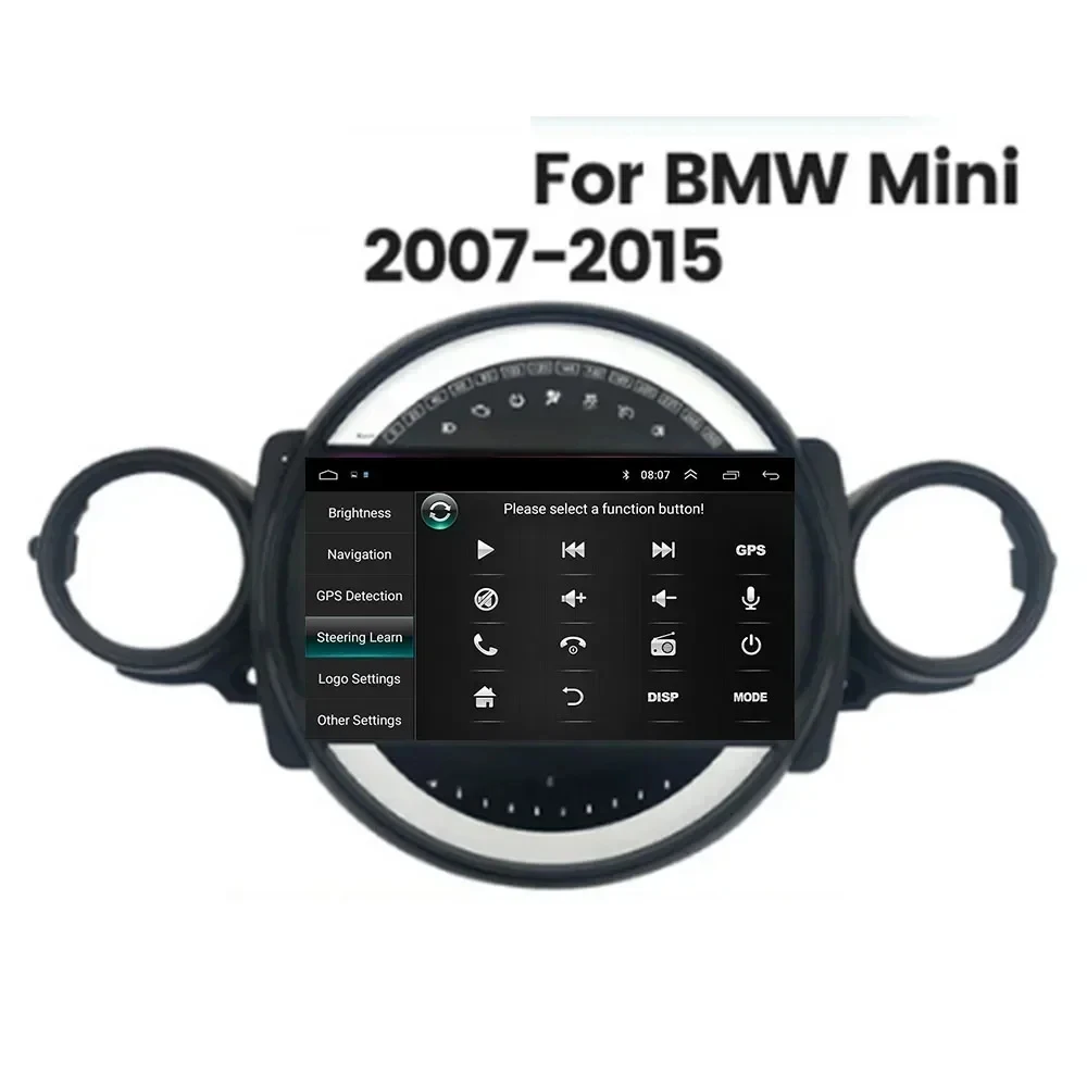 Reproductor Multimedia para coche, Radio con Android 13, Carplay, sistema inteligente de navegación inalámbrica, para BMW Mini Cooper R56 R60 R51 2006-2014