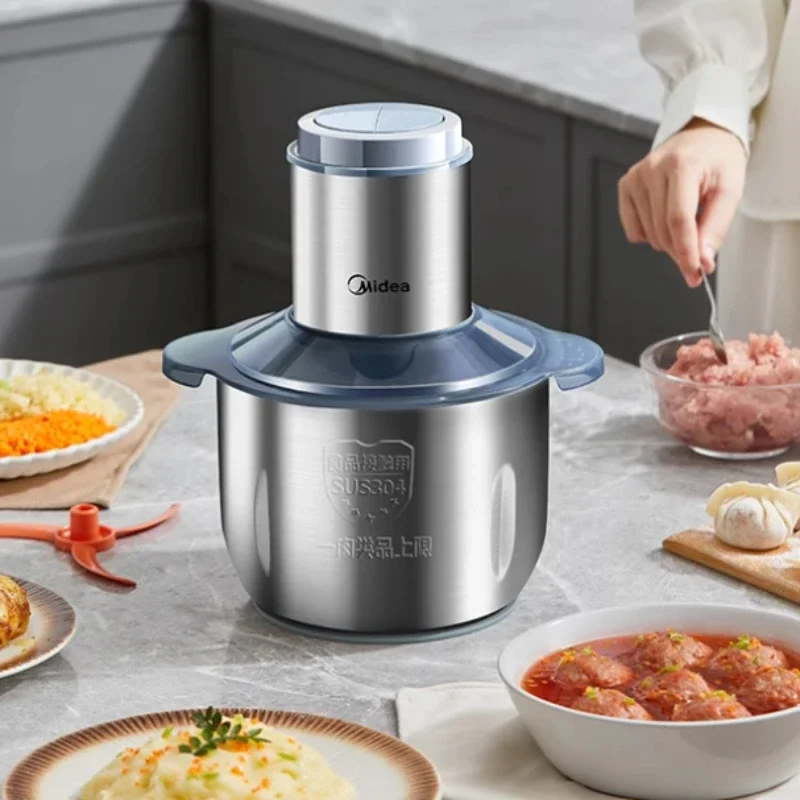 Meat grinder household large capacity fully automatic multi-function cooking machine stainless steel high power electric mixer