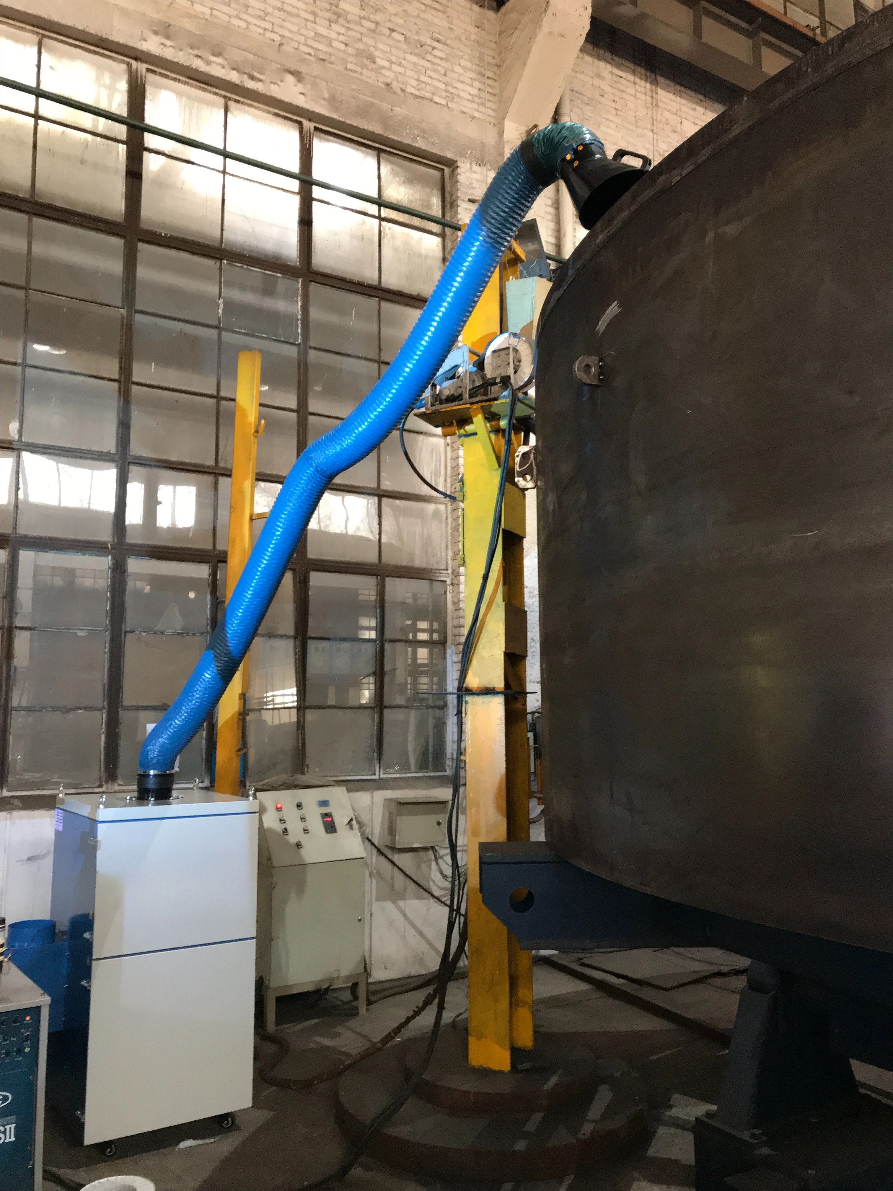 مروحة عادم وذراع تكييف جديد لمعدات تنظيف الهواء للتدخين