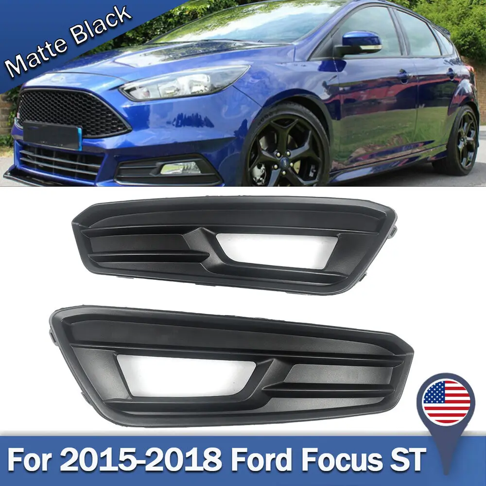 

Fog Lamp Covers Case For Ford Focus ST 2015 2016 2017 2018 Pair Fog Lamp Light House Cover Trim Molding Bezel Frame Auto Parts