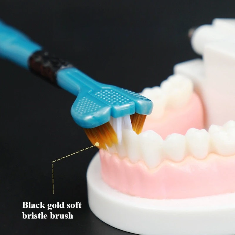 

1PCS Soft Bristled Wrapped Adult Toothbrush Third Interview Household Men/women Scraping Tongue Coating Independent Installation