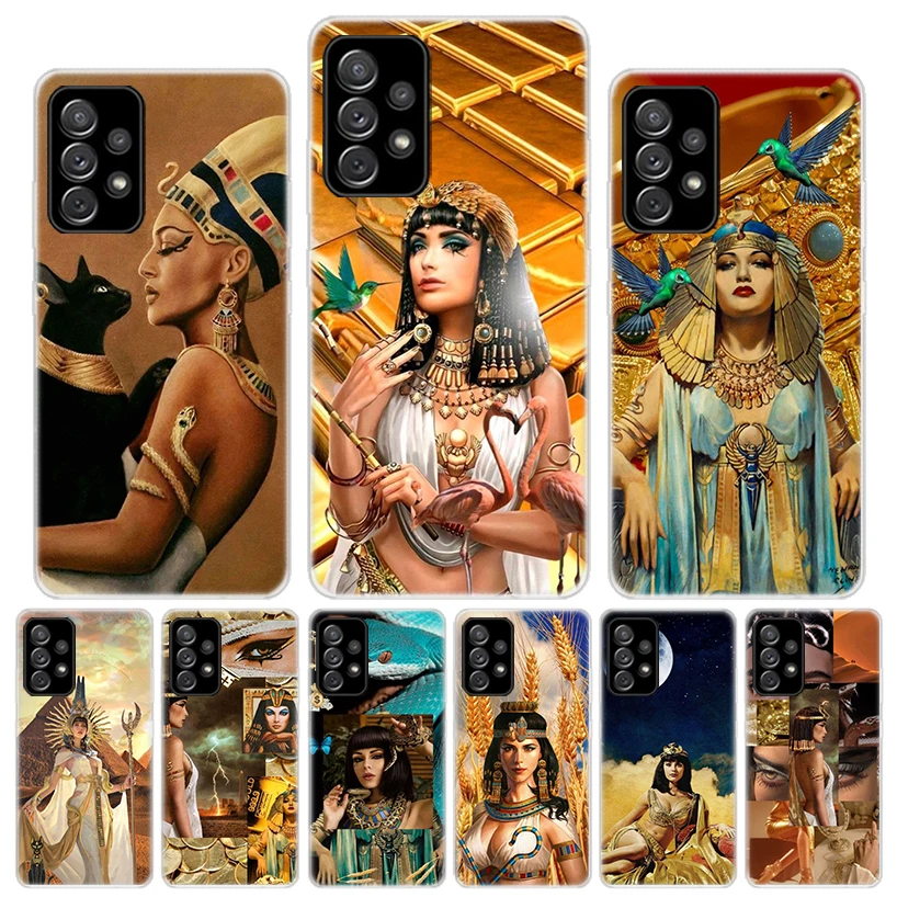 Pharaoh Ancient Egypt Cleopatra Phone Case For Samsung Galaxy A55 A54 A52 A53 A15 A14 A12 A13 A25 A24 A22 A23 A35 A34 A32 A33 A0