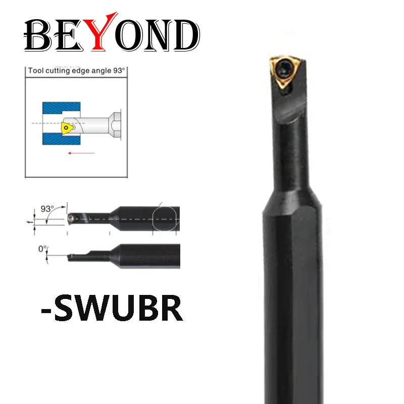 BEYOND SWUBR Internal Turning Tool Holder S1006K-SWUBR06 5mm 6mm 7mm Lathe Cutter Shank Boring Bar Carbide Inserts Arbor