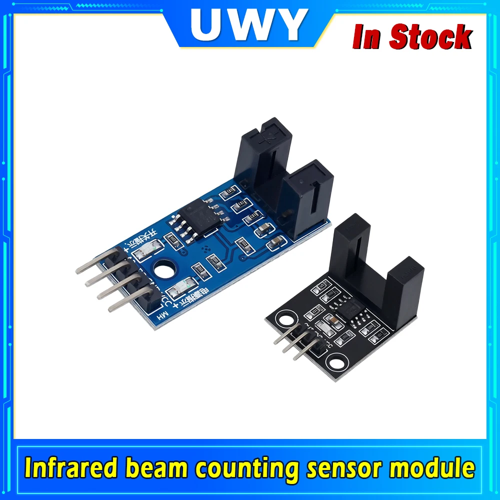Infrared Beam Counting Sensor Module Slot-Type Optocoupler Motor Speed Measuring Module 3Pin DC5V TTL Signal Output