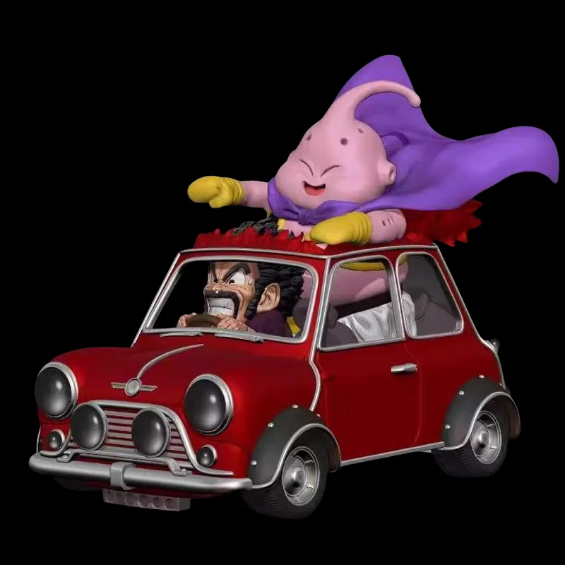 

Dragon Ball Z Majin Buu Anime Figures Fat Buu Figurine Mr. Satan Drive Car Statue Model Desktop Decoration Collection Toys Gift