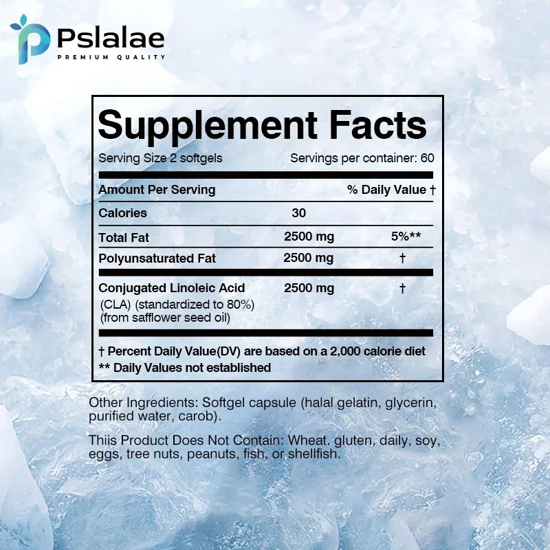 CLA (Conjugated Linoleic Acid) Capsules - Supports Healthy Weight Management, Increase Lean Muscle Mass, Fat Burning, Metabolism