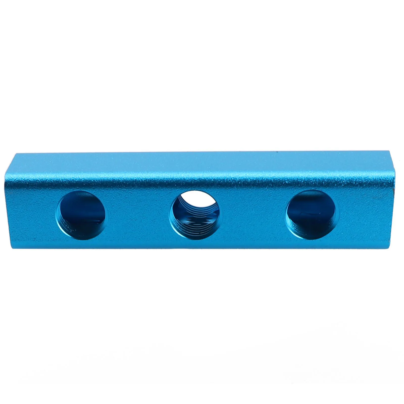 Splitter Manifold Block 0-1MPa 3 Way 6 Port Air Hose Aluminum Block Blue Fitting Manifold For Industrial Automatic