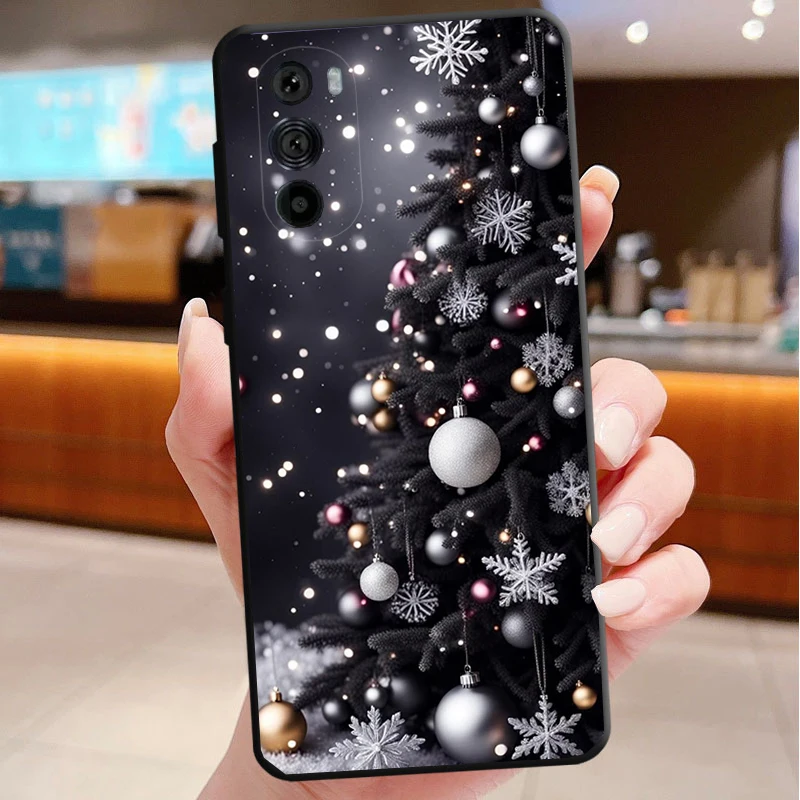

Christmas Tree Ball Funda Phone Case For Motorola Edge 50 40 Pro 60 50 40 30 Ultra Neo Fusion Moto G Play G Stylus G Power G