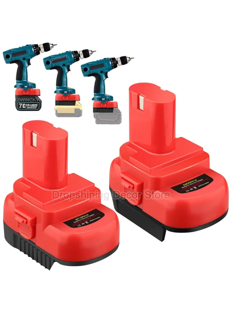 Pour Makita/Dewalt/Milwaukee 18V Li-Ion batterie pour Makita 12V/14.4V ni-cd/ni-mh outil électrique sans fil adaptateur de batterie convertisseur