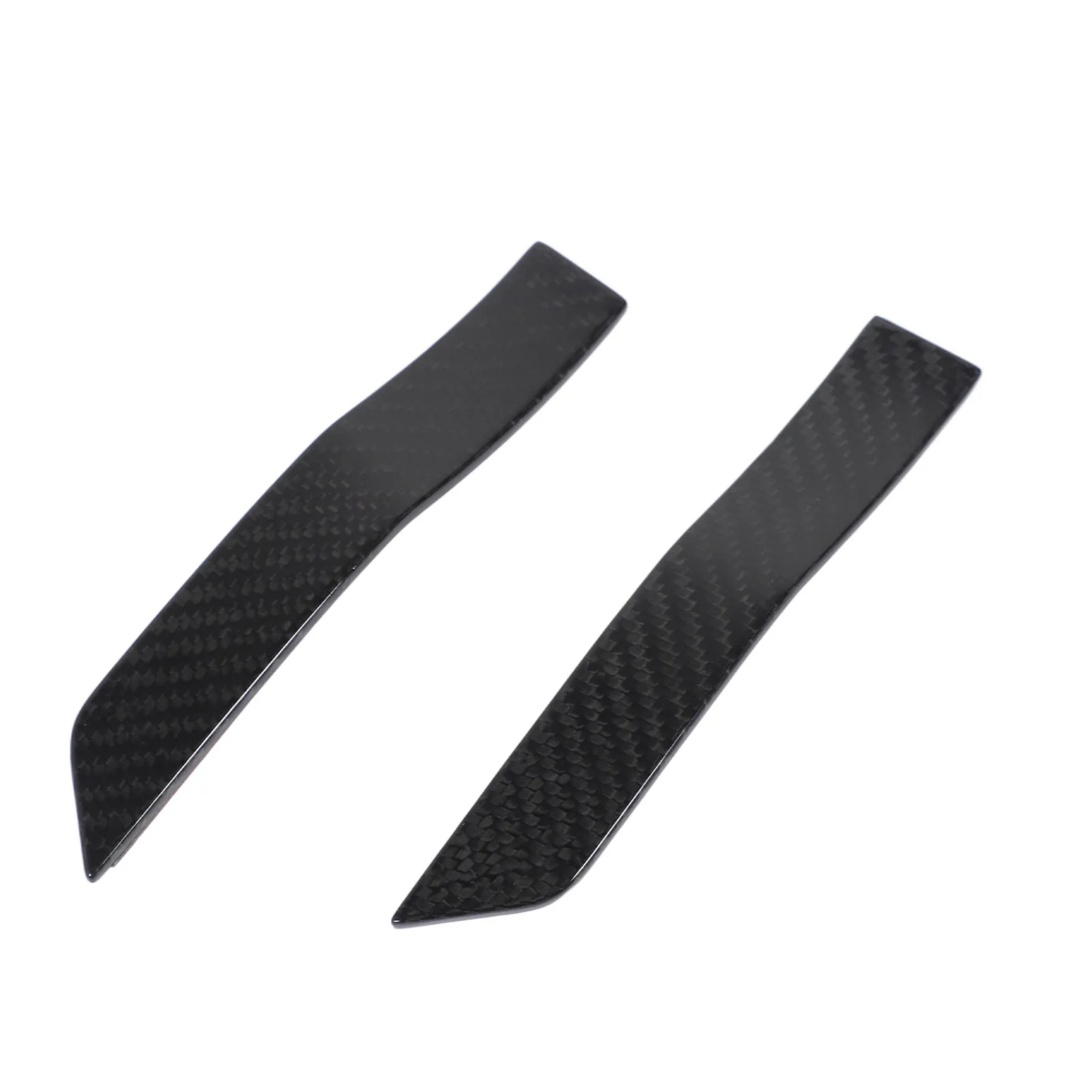 Carbon Fiber Side Marker Plate Ornament Pair Glossy for Subaru WRX STI 2015-2021 - Fender Vent Trim Replacement Body Accessory P