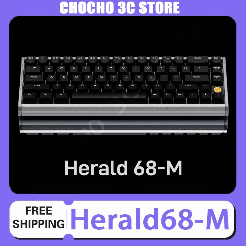 ZIRNEX Herald68-M Gaming Keyboard Magnetic Switch Wired Keyboard 8K hz Aluminium Alloy Mechanical Keyboard RGB Pc Accessories