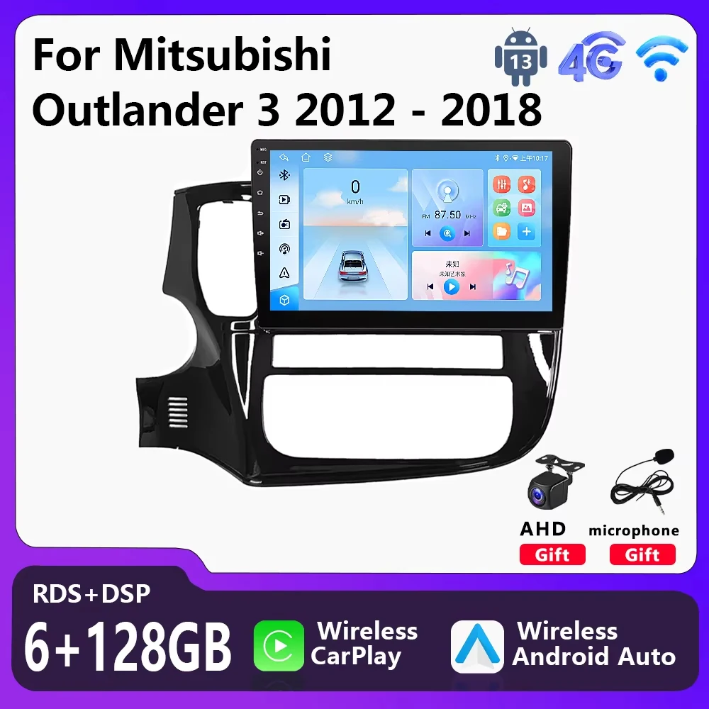 

Car Radio Multimedia Player For Mitsubishi Outlander 3 GF0W GG0W 2012 - 2018 2 Din Wireless Carplay Android Auto Head Unit