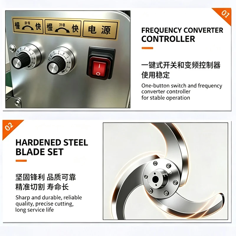 Picture 6: Electric Commercial Vegetable Cutter Slicer Machine Multi-Functional Vegetable Cutting Machine