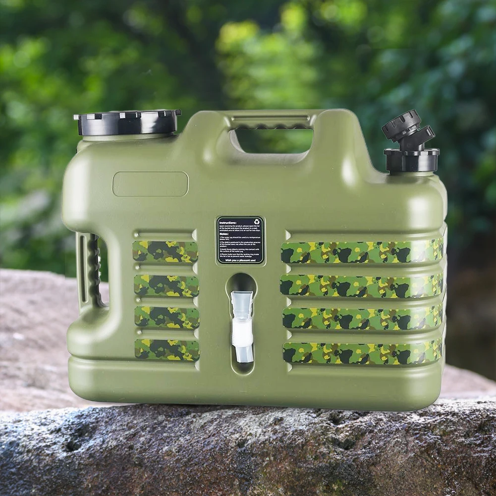18.5L Drinking Water Bucket Leak-Proof Water Dispenser Carrier Large Capacity Water Container Jug for Vehicle Car Camping
