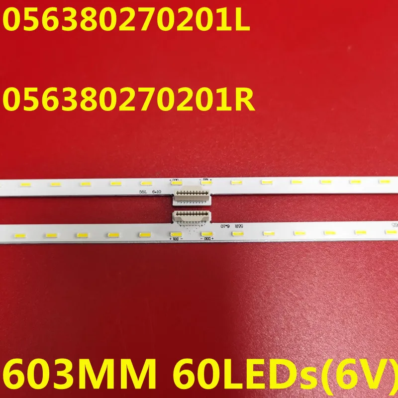 New 10set  LED Backlight Strip 60lamps 056380270201L/R  62600176T11B75G7577G65 For KD-55XD8599 KD-55XD8505 KD-55XD8005