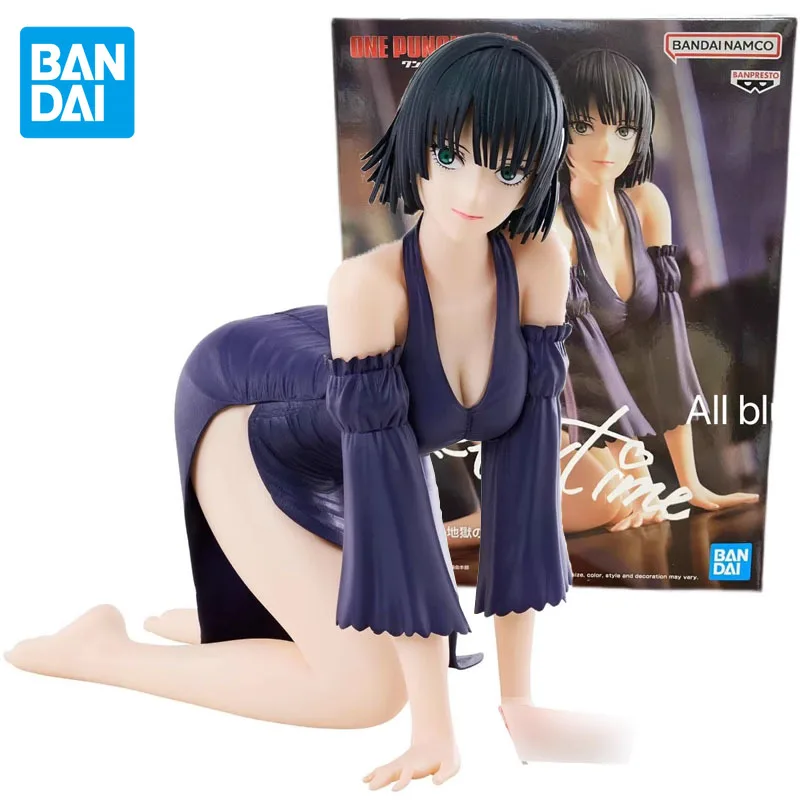 Bandai Genuine Relax Time ONE PUNCH-MAN Fubuki Anime Action Figures Toys for Boys Girls Kids Gift Collectible Model Ornaments