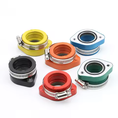 Rubber Motorcycle Carburetor Intake Manifold Flange Adapter Mikuni VM24 26 Koso Keihin PWK 21/24/26/28/30mm TM28