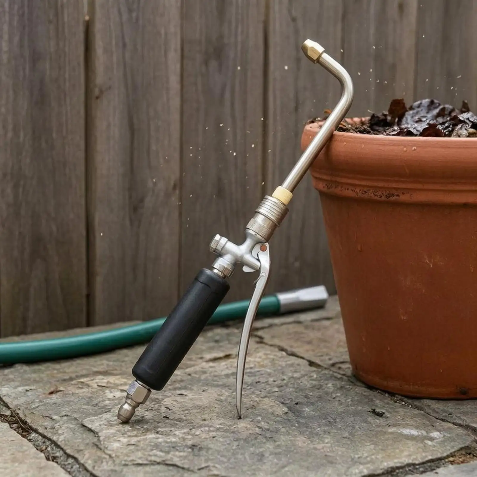High Pressure AC Cleaning with Stainless Steel Extension Wand Copper Spray Nozzle Quick Connect Plug for Outdoor Unit Rinse and