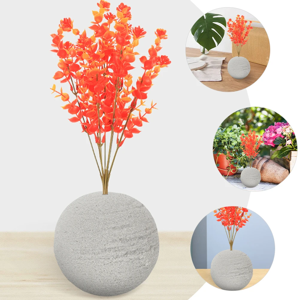 

2pcs Floral Ball Diy Craft Supply Flower Arrangement Mud High Density Fast Wedding Floral Base Dried Flower Mud