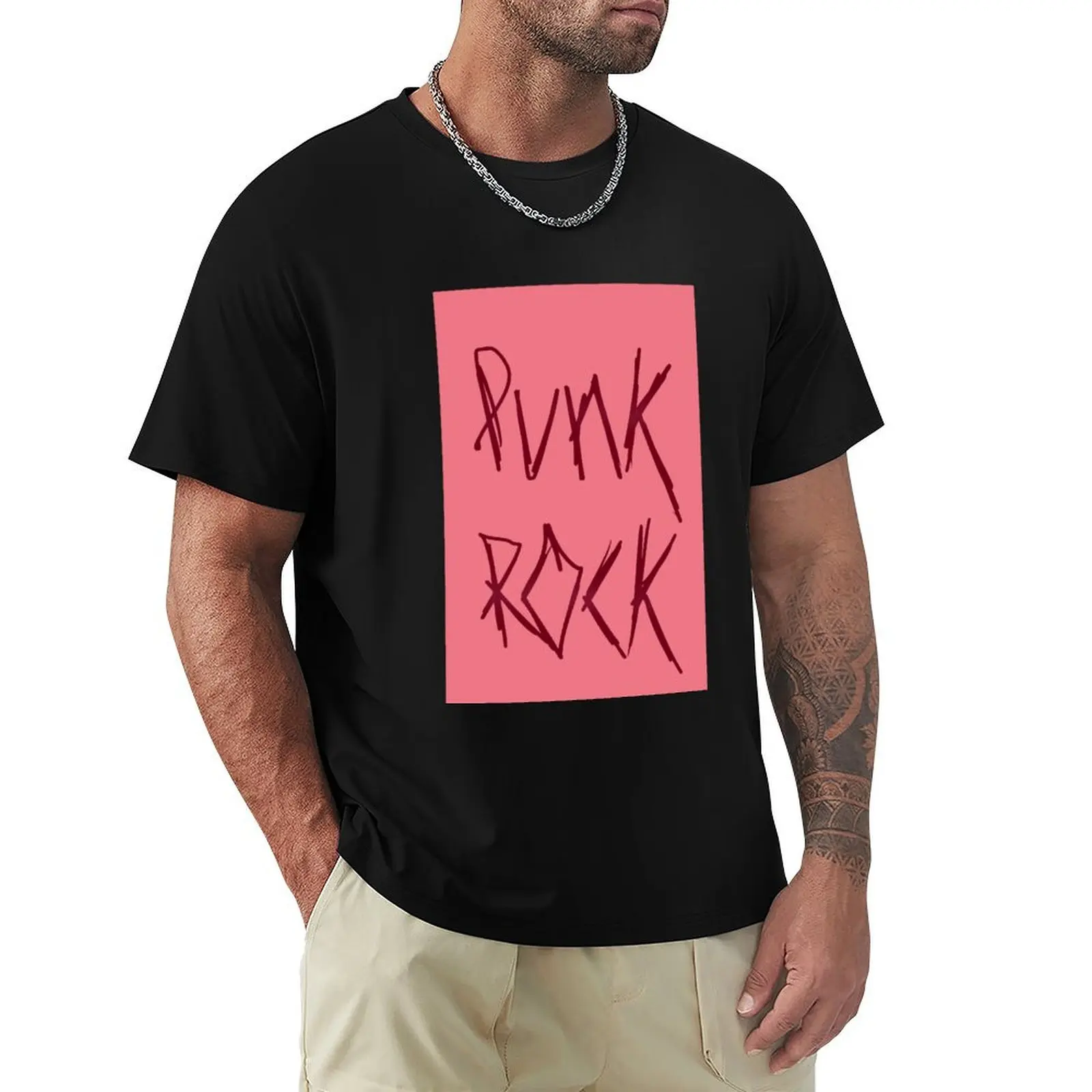 

FLY: Josh's Punk Rock logo T-Shirt Basic Breathable Solid Color T-Shirt