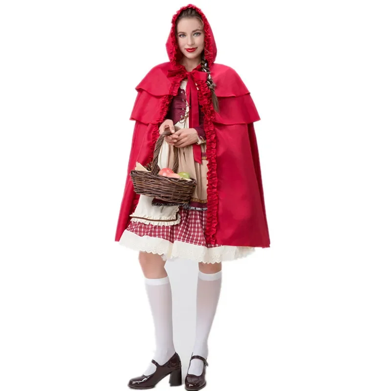 卸売レディース赤ずきんちゃんコスチューム仮装カーニバルハロウィンコスチューム