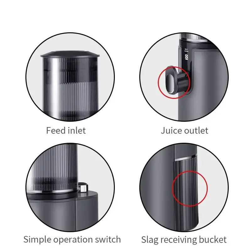 Automatic Fruit Vegetable Juicer Machine Household Multifunctional Juice Extractor with Pulp Separation for Fresh Healthy